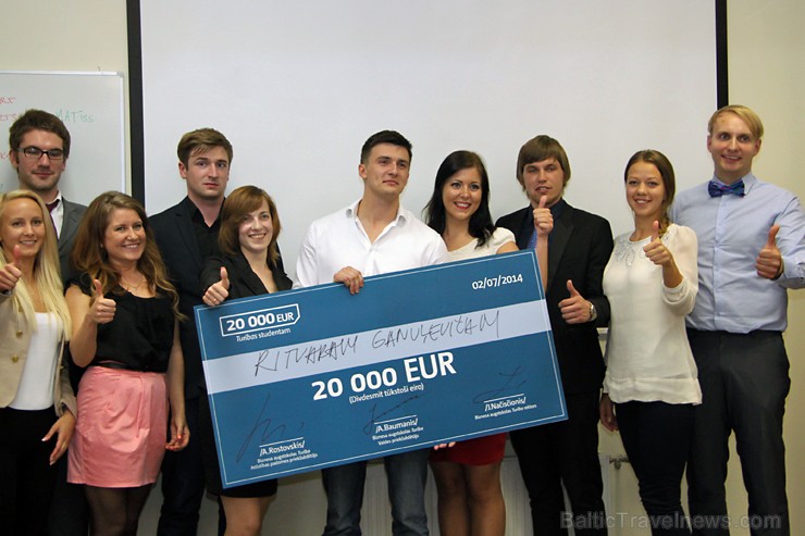 Biznesa augstskolas Turība ideju konkursā «20 000 EUR Turības studentam» students Ritvars Ganuļevičs sīvā konkurencē iegūst 20 000 eiro 126899