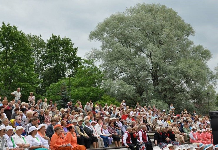 Rēzeknē 13.jūlijā bija pulcējušies 17 senioru deju kolektīvi no Latgales, Vidzemes un Kurzemes, kuri izdejoja savas dvēseles stīgas Latgales senioru d 128199