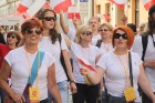 Pasaules koru olimpiādes gājiens Rīgas ielās norīt lielās ovācijās 56