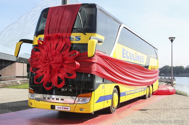 Ar Swedbank finansējuma palīdzību iegādātie deviņi transportlīdzekļi ir visjaunākie Setra autobusu modeļi 128380