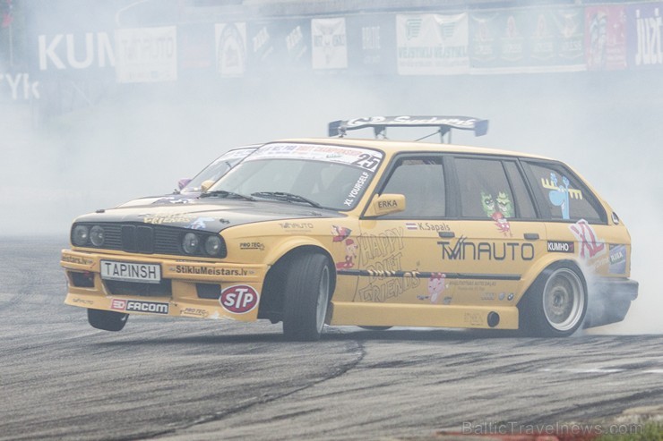 Ar spraigām cīņām aizvadīts Ziemeļeiropas drifta čempionāta noslēdzošais posms 132436