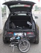 BMW i3 bagāžas telpa nav liela, bet saliekamais velosipēds Tern Link C7 (www.tern.lv) var ievietoties 57