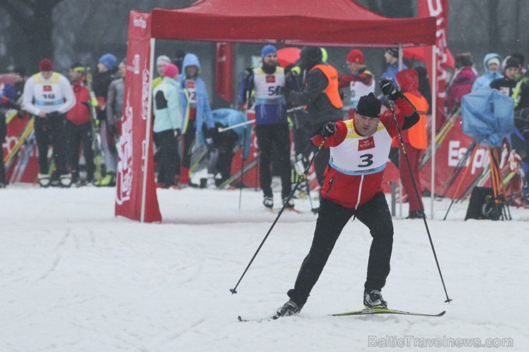 Rīgas ziemas sporta un aktīvās atpūtas parkā aizvadītas ikgadējās sacensības distanču slēpošanā 141379