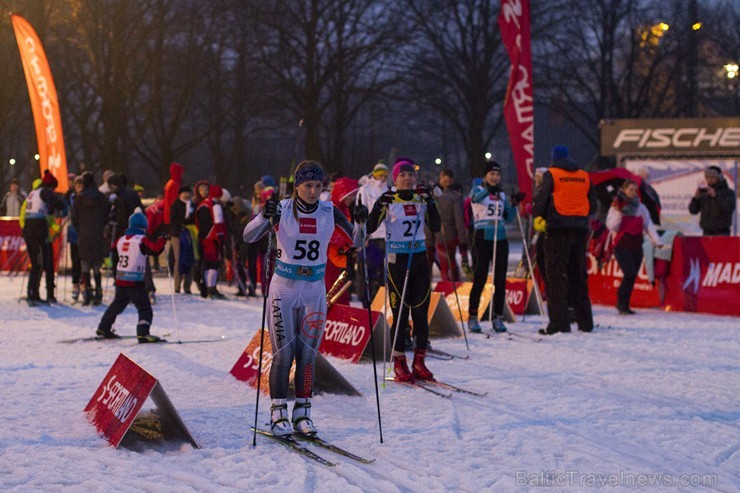 Rīgas ziemas sporta un aktīvās atpūtas parkā aizvadītas ikgadējās sacensības distanču slēpošanā 141400