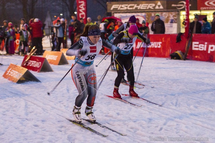 Rīgas ziemas sporta un aktīvās atpūtas parkā aizvadītas ikgadējās sacensības distanču slēpošanā 141401