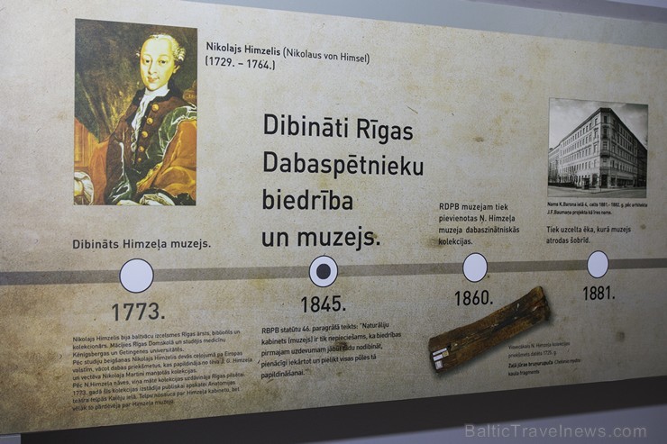 Šodien Latvijas Dabas muzeja vestibilā notiks svinīga muzeja vēsturei veltīta stenda atklāšana 141704