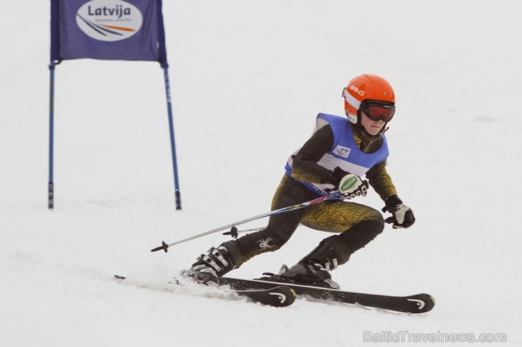 Latvijas kausa pirmais posms kalnu slēpošanā Siguldā pulcē labākos Baltijas sportistus 141972