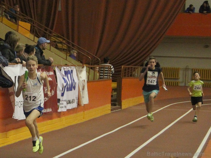 Latvijas vieglatlētikas čempionātā U14 noskaidroti jaunie uzvarētāji - 4x150 metru stafetes skrējiens 142044