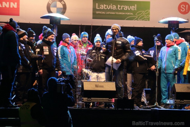Siguldas bobsleja un kamaniņu trasē sestdien startēja 45. FIL pasaules čempionāts kamaniņu sportā. Foto: Juris Ķilkuts,  FotoAtelje.lv 143211