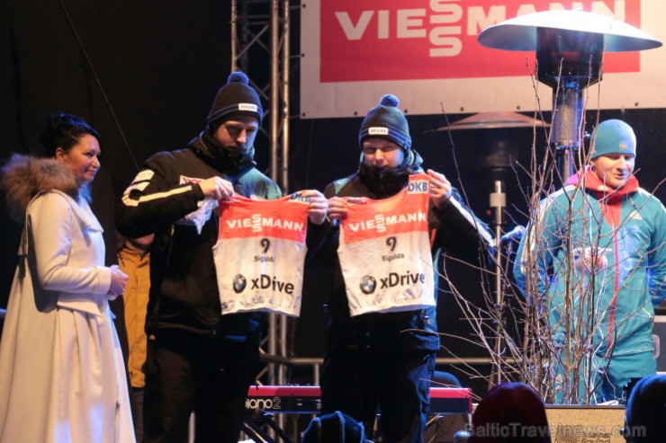 Siguldas bobsleja un kamaniņu trasē sestdien startēja 45. FIL pasaules čempionāts kamaniņu sportā. Foto: Juris Ķilkuts,  FotoAtelje.lv 143219