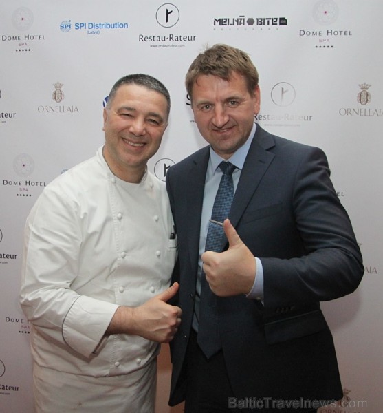 Rīgas restorāns «Melnā bite»  piedāvāja 18/19.03.2015 vakariņas ar Michelin zvaigznes pavāru Alfredo Russo no Itālijas 145332