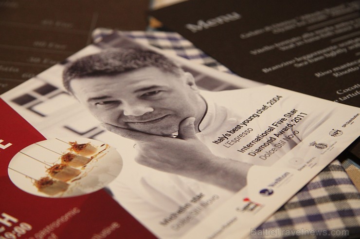 Rīgas restorāns «Melnā bite»  piedāvāja 18/19.03.2015 vakariņas ar Michelin zvaigznes pavāru Alfredo Russo no Itālijas 145342