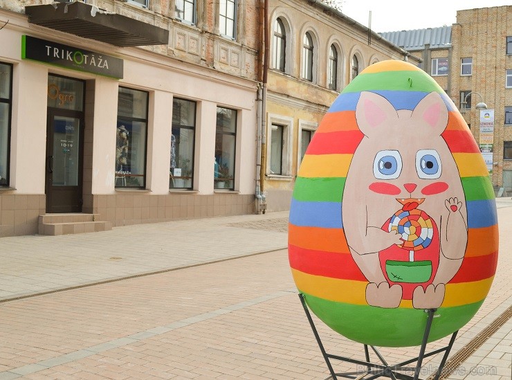 Daugavpilī Rīgas ielā tapusi Lieldienu olu galerija 145687