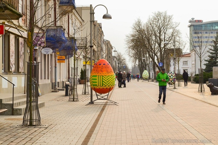 Daugavpilī Rīgas ielā tapusi Lieldienu olu galerija 145688