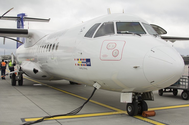 Pirmā SAS lidmašīna pacēlās no Rīgas starptautiskās lidostas ceļā uz Stokholmas Arlandas lidostu svētdien 29. martā. Pirmā SAS reisa pasažierus sagaid 145852