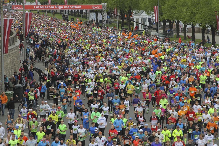 «Lattelecom Rīgas maratons 2015» vieno 25 931 dalībnieku no 69 valstīm 149299