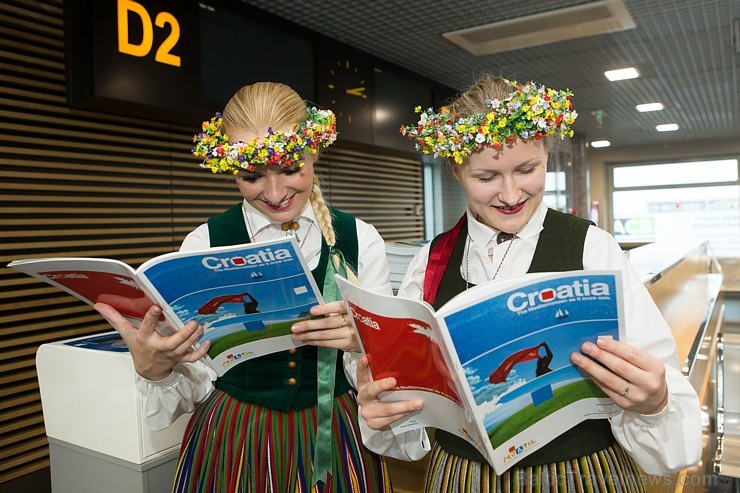 airBaltic jaunā reisa Rīga - Dubrovnika atklāšanā pulcējas Horvātijas interesenti 150144