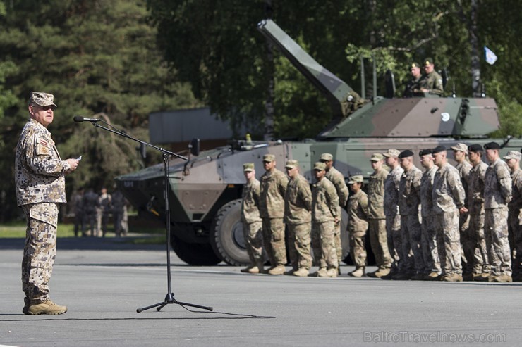 Ādažu poligonā svinīgi atklāj Baltijā vērienīgākās militārās mācības «SABER STRIKE 2015» 151166