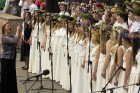 Viesturdārzā ieskandina XI Latvijas skolu jaunatnes dziesmu un deju svētkus 24