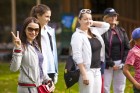 Golfa kluba «Golf Club Viesturi» atvērto durvju dienas dalībnieki ar entuziasmu apgūst golfu 14