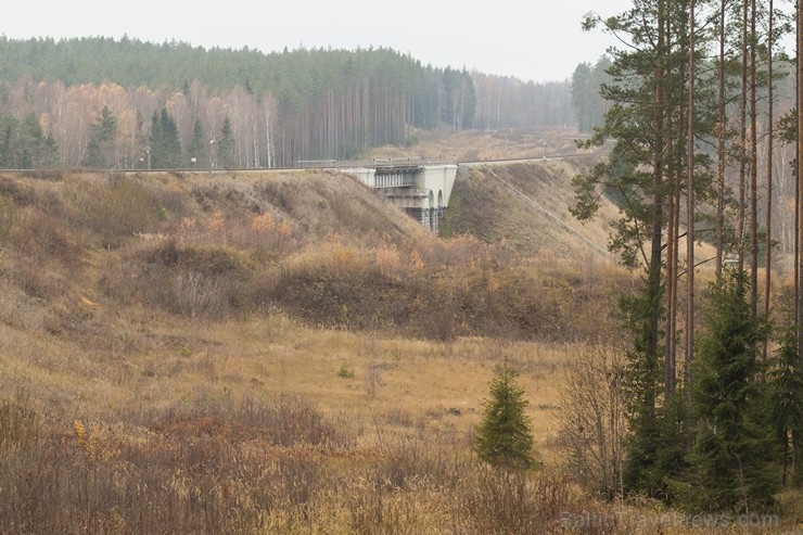 Dzelzceļa tilts pār Raunas upi ir augstākais dzelzsceļa tilts Baltijā 164068