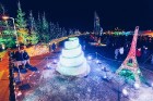 Jelgavu 18. Starptautiskajā Ledus skulptūru festivālā izkrāšņo Pasaules brīnumi 1