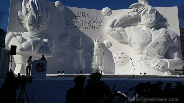67. Sniega un ledus skulptūru festivālā Japānā Latvijas komanda izcīna uzvaru 168902