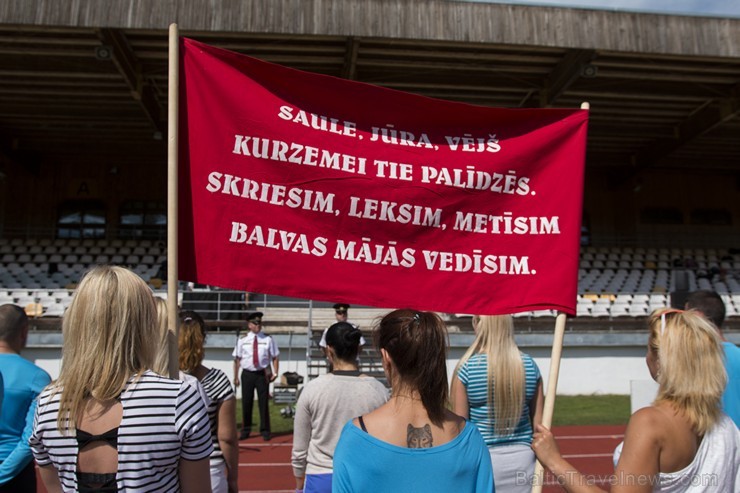Valmierā, J. Daliņa stadionā, norisinās Latvijas čempionāts ugunsdzēsības sportā 177881