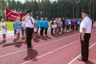 Valmierā, J. Daliņa stadionā, norisinās Latvijas čempionāts ugunsdzēsības sportā 12