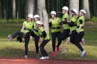Valmierā, J. Daliņa stadionā, norisinās Latvijas čempionāts ugunsdzēsības sportā 87