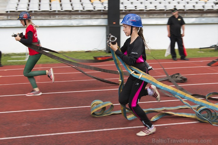 Latvijas čempionāts ugunsdzēsības sportā pulcē labākos pašmāju un ārzemju sporistus 177994