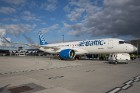 Starptautiskajā lidostā «Rīga» lidsabiedrība airBaltic prezentē Bombardier ražoto «CS300» lidmašīnu 16