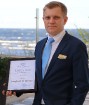 Jūrmalas viesnīcas Baltic Beach Hotel restorānu vadītājs Aleksejs Karpovs ar diplomu «Populārākā vasaras restorāna terase 2016» 15