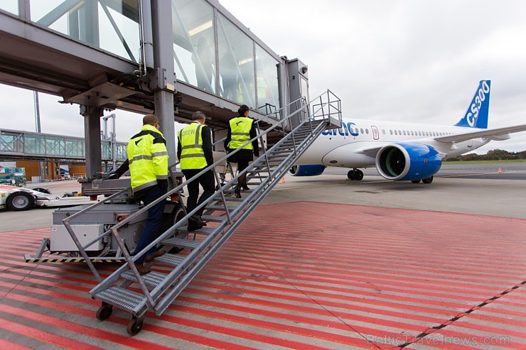 Lidsabiedrība airBaltic ar Bombardier ražoto «CS300» lidmašīnu viesojās Tallinā 185462
