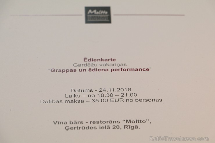 Rīgā 17.11.2016 ir oficiāli atvēries jauns restorāns ar vīna kompetenci, akvāriju un labu ēdienu - «Moltto» 188171