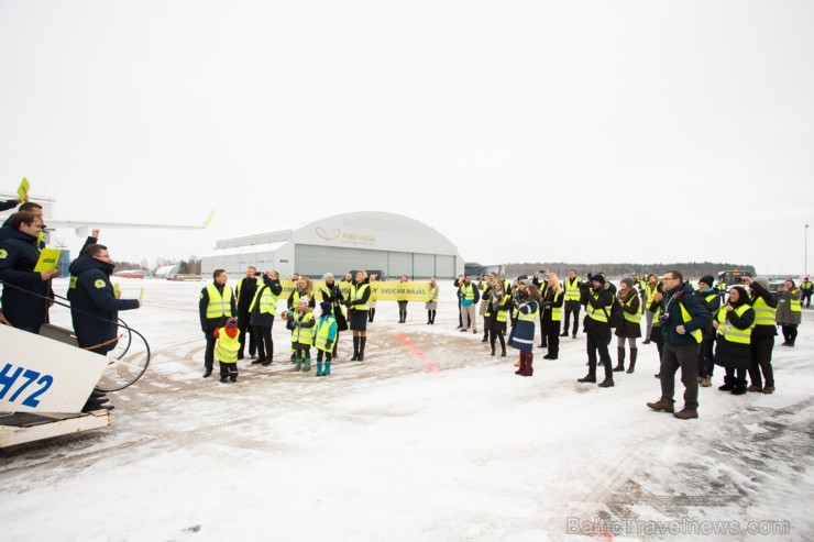 Rīga. Šodien, 2016.gada 30.novembrī Latvijas lidsabiedrība airBaltic Rīgā sagaidīja pasaulē pirmo Bombardier CS300 lidmašīnu. 188872