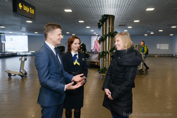 Rīgā ierodās «airBaltic» pasažiere, uzstādot jaunu rekordu - 5390000 apkalpotu klientu 190739