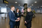 Rīgā ierodās «airBaltic» pasažiere, uzstādot jaunu rekordu - 5390000 apkalpotu klientu 2