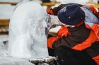 Jelgavā jau tapušas pirmās 30 ledus skulptūras 15