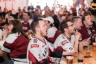 Hokeja fanu mājā Ķīpsalā aktīvi tiek atbalstīta Latvijas hokeja izlase 3
