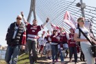 Hokeja fanu mājā Ķīpsalā aktīvi tiek atbalstīta Latvijas hokeja izlase 67