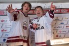 Hokeja fanu mājā Ķīpsalā aktīvi tiek atbalstīta Latvijas hokeja izlase 17