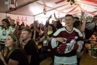 Hokeja fanu mājā Ķīpsalā aktīvi tiek atbalstīta Latvijas hokeja izlase 31