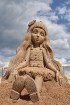 Jelgavā aplūkojami Starptautiskā Smilšu skulptūru festivāla darbi 2