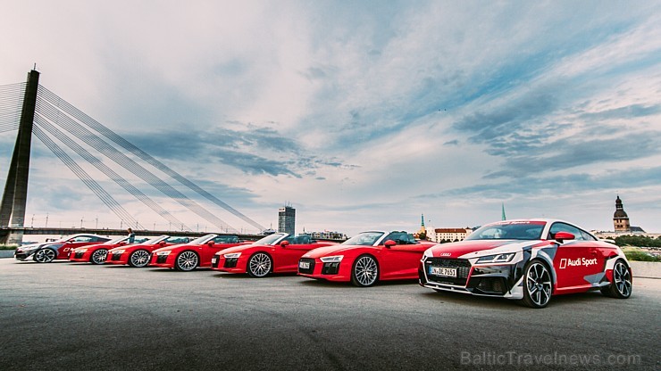 Audi izvēlas Rīgu, lai starptautiskai publikai un rīdziniekiem demonstrētu jaudīgākos vāģus 205824