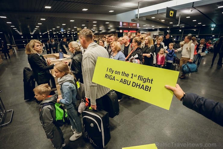 airBaltic svinīgi uzsācis lidojumus no Rīgas uz Abu Dabī
