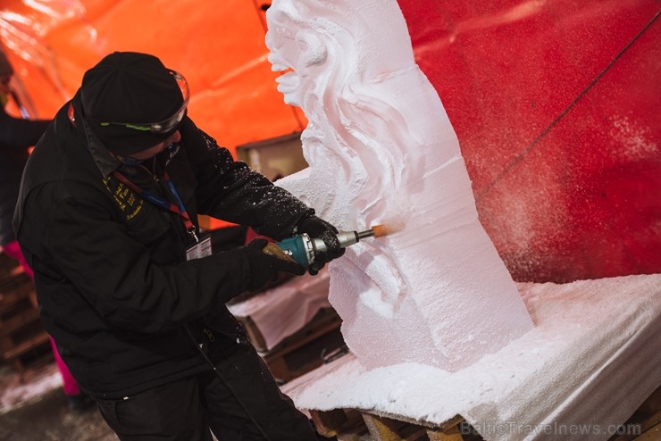 Jelgavā tapušas pirmās 30 ledus skulptūras 215934