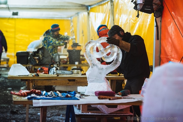 Jelgavā tapušas pirmās 30 ledus skulptūras