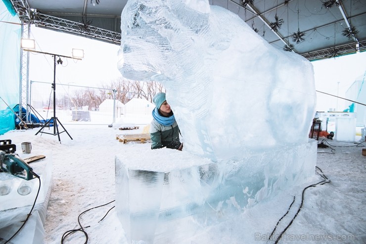 Jelgavā tapušas pirmās 30 ledus skulptūras 215950