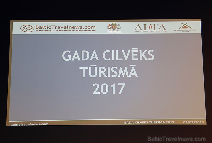 Tūrisma nozare 2.02.2018 apbalvo «GADA CILVĒKS TŪRISMĀ 2017» laureātus